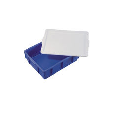 13L Plastic Crate Small Container Box - Blue