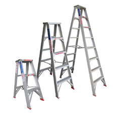 Indalex Double Sided Aluminium Step Ladder - 120kg Rated
