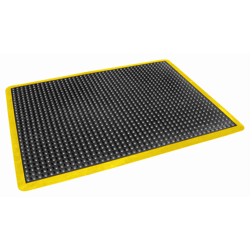 Ergo Anti Fatigue Mat - Industrial Grade - Yellow Border