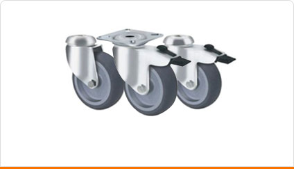 Grey Rubber Castors