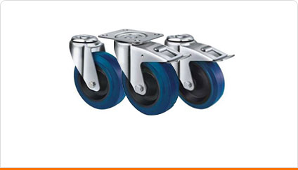 Industrial Blue Rubber Castors