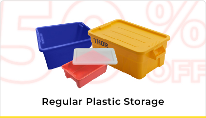 50% Off Regular Plastic Storage