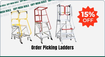 EOFY Mega Deals - Up To 15% Off Order Picking Ladders