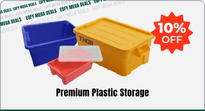 EOFY Mega Deals - UP To 10% Off Premium Plastic Storage