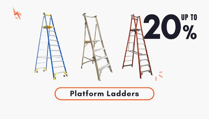 20% Off Platform Ladders