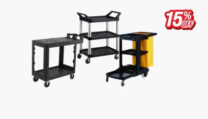 15% Off Catering & Cleaning Trolleys