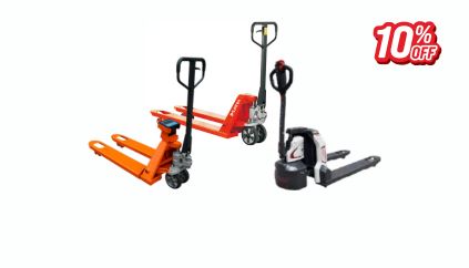 10% Off Electric & Manual Pallet Jacks