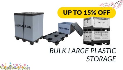 UP to 15% Off Bulk Large Plastic Storage