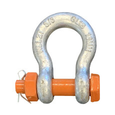 Grade S Alloy Steel Safety Pin Bow Shackles - Component Size - 25mm