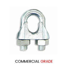Pack of Wire Rope Grips - Galvanised Commercial Quality - Non Rated