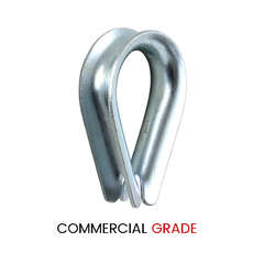Pack of Rope Thimbles - Galvanised Commercial Quality - Non Rated