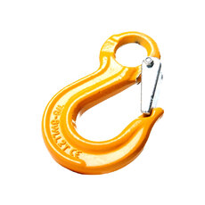 Grade 80 Alloy Steel Eye Type Sling Hook with Safety Latch - 7/8mm