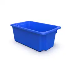 52L Plastic Crate Stack & Nest Container [Colour: Blue]