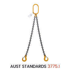 Two Leg Chain Sling 8mm - Pre Made ex Stock - Special Price
