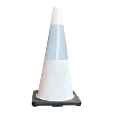 Traffic Cone - Reflective White - 700mm