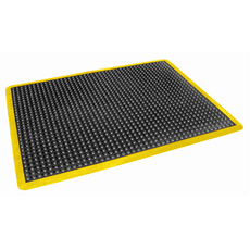 Ergo Anti Fatigue Mat - Industrial Grade - 600 x 900mm - Yellow Borders