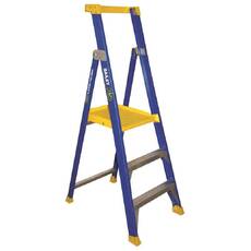 Bailey 3 Step 150Kg Fibreglass Platform Ladder - JOB Station
