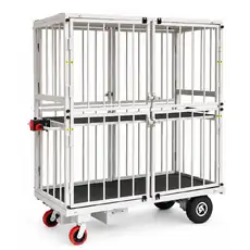300kg Rated Powered Double Cage Trolley