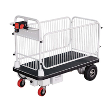 400kg Rated Electric Powered Trolley Cart with Cage 
