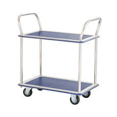 220kg Rated Two Tier Double Handle Platform Trolley - HL120D