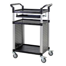 200kg Rated Triple Deck Audio Visual Cart Trolley - HS703S