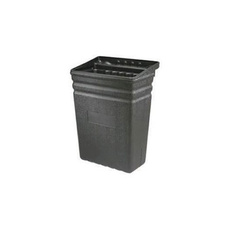 23L Plastic Commercial Waste Bin - Black
