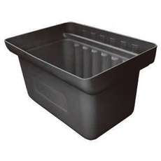 8L Plastic Durable Utility Bin -Black