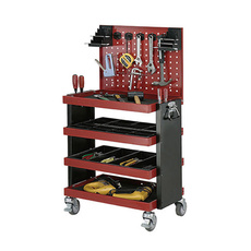 Quad Deck Tool Trolley Cart with Tool Board - HS94B