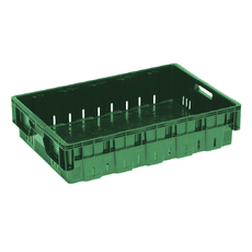 21L Stack & Nest Vented Plastic Container - Green