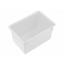 27L Plastic Crate Nesting - White