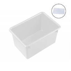 27L White Crate + Lid