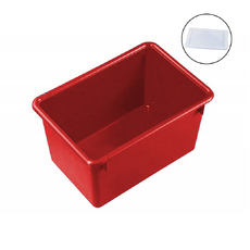 27L Red Crate + Lid