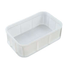 46L Plastic Crate Stacking  629 X 400 X 216mm - White
