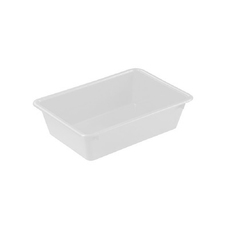 16L Plastic Crate Nesting Container  - White