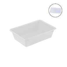 16L White Nesting Container + Lid