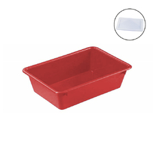 16L Red Nesting Container + Lid
