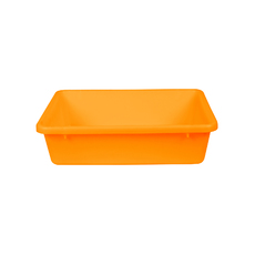 22L Plastic Crate Nesting Container - Orange