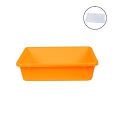 22L Orange Nesting Container + Lid