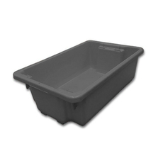 32L Plastic Crate Stack & Nest Container - Grey