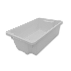 32L Plastic Crate Stack & Nest Container - White