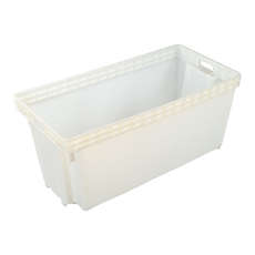 118L Plastic Crate Stack And Nest- White
