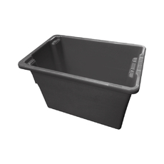 68L Plastic Crate Stack & Nest Container- Grey