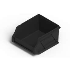 0.5L Plastic Microbin Storage Container - Black