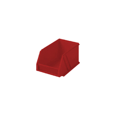 1.0L Plastic Microbin Storage Container - Red