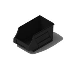2.5L Plastic Microbin Storage Container - Black