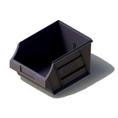 6.0L Plastic Microbin Storage Container - Black