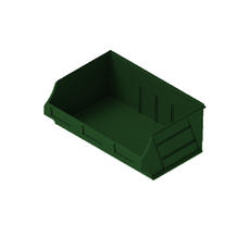 12L Plastic Microbin Storage Container - Green