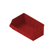 12L Plastic Microbin Storage Container - Red