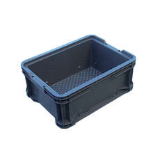 12.5L Plastic Crate Stacking Container Vented