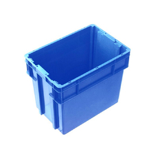 78L Plastic Crate Stack & Nest Container - Without Lid Blue